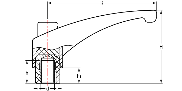 可調(diào)位緊定手柄